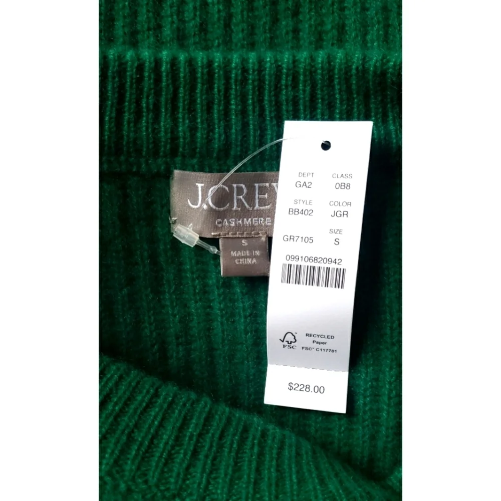 J.Crew Ribbed cashmere oversized crewneck sweater